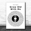 Tom Odell Grow Old With Me Vinyl Record Song Lyric Music Poster Print