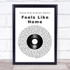 Diana Krall & Bryan Adams Feels Like Home Vinyl Record Song Lyric Music Poster Print