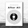 Peter Cetera and Cher After All Vinyl Record Song Lyric Music Poster Print