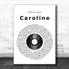 Status Quo Caroline Vinyl Record Song Lyric Music Poster Print