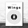 Little Mix Wings Vinyl Record Song Lyric Music Poster Print