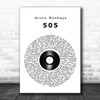 Arctic Monkeys 505 Vinyl Record Song Lyric Music Poster Print