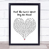 Elvis And The Grass Won't Pay No Mind White Heart Song Lyric Music Poster Print