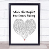 Clare Bowen & Sam Palladio When The Right One Comes Along White Heart Lyric Music Poster Print