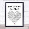 All-4-One I Can Love You Like That White Heart Song Lyric Music Poster Print