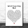 Jamie Lawson Wasn't Expecting That White Heart Song Lyric Music Poster Print