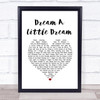 The Beautiful South Dream A Little Dream White Heart Song Lyric Music Poster Print