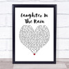 Neil Sedaka Laughter In The Rain White Heart Song Lyric Music Poster Print