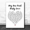 Sting My one and only love White Heart Song Lyric Music Poster Print
