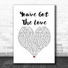 Florence + The Machine You've Got The Love White Heart Song Lyric Music Poster Print