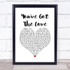 Florence + The Machine You've Got The Love White Heart Song Lyric Music Poster Print