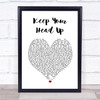 Ben Howard Keep Your Head Up White Heart Song Lyric Music Poster Print