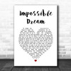 Luther Vandross Impossible Dream White Heart Song Lyric Music Poster Print