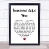 Paolo Nutini Someone Like You White Heart Song Lyric Music Poster Print