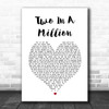 S Club 7 Two In A Million White Heart Song Lyric Music Poster Print