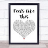 Maisie Peters Feels Like This White Heart Song Lyric Music Poster Print