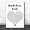 Alanis Morissette Head Over Feet White Heart Song Lyric Music Poster Print