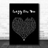 Madonna Crazy For You Black Heart Song Lyric Music Wall Art Print