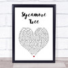 The Hunna Sycamore Tree White Heart Song Lyric Music Poster Print