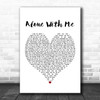 Vance Joy Alone With Me White Heart Song Lyric Music Poster Print