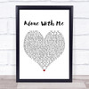 Vance Joy Alone With Me White Heart Song Lyric Music Poster Print