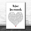 Erasure Blue Savannah White Heart Song Lyric Music Poster Print