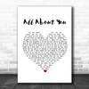 McFly All About You White Heart Song Lyric Music Poster Print