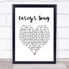 City & Colour Casey's Song White Heart Song Lyric Music Poster Print