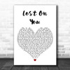 Laura Pergolizzi Lost On You White Heart Song Lyric Music Poster Print