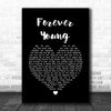 Rod Stewart Forever Young Black Heart Song Lyric Music Wall Art Print