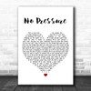 The Kooks No Pressure White Heart Song Lyric Music Poster Print