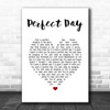 Lou Reed Perfect Day White Heart Song Lyric Music Poster Print