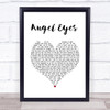 The Jeff Healey Band Angel Eyes White Heart Song Lyric Music Poster Print