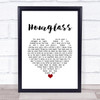 Catfish And The Bottlemen Hourglass White Heart Song Lyric Music Poster Print