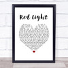 The Dualers Red Light White Heart Song Lyric Music Poster Print