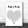 Adele All I Ask White Heart Song Lyric Music Poster Print