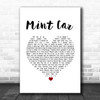The Cure Mint Car White Heart Song Lyric Music Poster Print