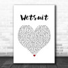 The Vaccines Wetsuit White Heart Song Lyric Music Poster Print