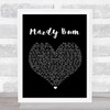 Arctic Monkeys Mardy Bum Black Heart Song Lyric Music Wall Art Print