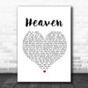 Kane Brown Heaven White Heart Song Lyric Music Poster Print