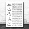 Kasabian Put Your Life On It White Script Song Lyric Music Poster Print