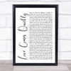 Pet Shop Boys Love Comes Quickly White Script Song Lyric Music Poster Print