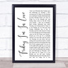 The Cure Friday I'm In Love White Script Song Lyric Music Poster Print