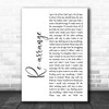 Biffy Clyro Re-arrange White Script Song Lyric Music Poster Print