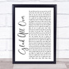 Queen Good Old-Fashioned Lover Boy Rustic Script Song Lyric Music Poster Print