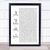 Drake Hold On, We're Going Home Rustic Script Song Lyric Music Poster Print