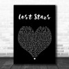 Adam Levine Lost Stars Black Heart Song Lyric Music Wall Art Print