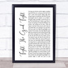 Chicago You're The Inspiration Rustic Script Song Lyric Music Poster Print