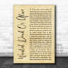 Bon Jovi Wanted Dead Or Alive Rustic Script Song Lyric Music Poster Print