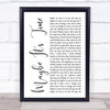 Johnny Cash A Thing Called Love Rustic Script Song Lyric Music Poster Print